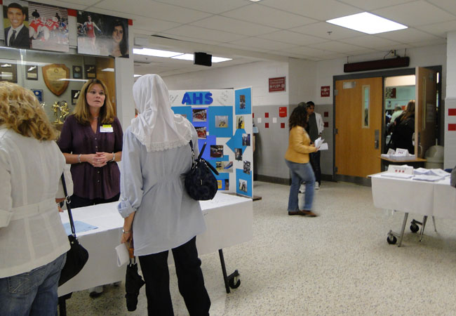 Parents attend Back to School Night