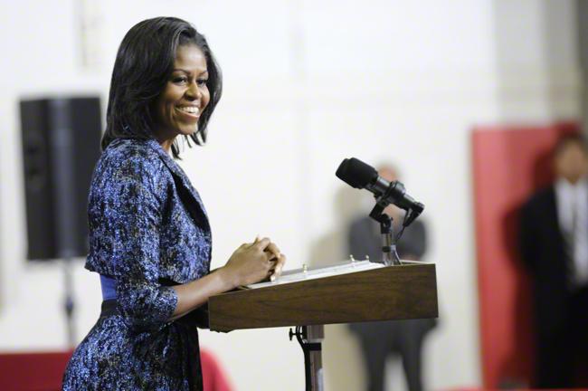 Michelle+Obama+Visits+AHS