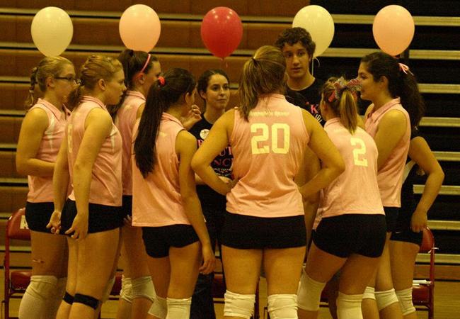 AHS volleyball hosts Block Out Cancer game