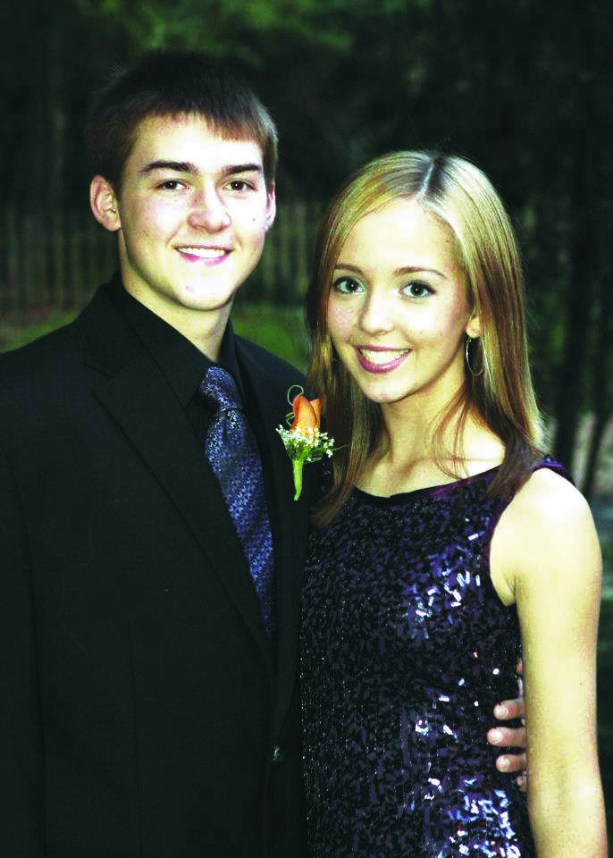 Pacak and Pratt pose for pictures before AHS Homecoming. The couple have been going out since Oct. 24, 2010. 