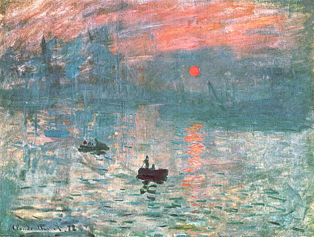 This painting serves as a prime example of the impressionism art style. 