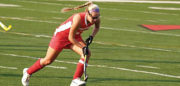 Senior Annie Rutherford was still able to play field hockey, despite the $100 fee. 
