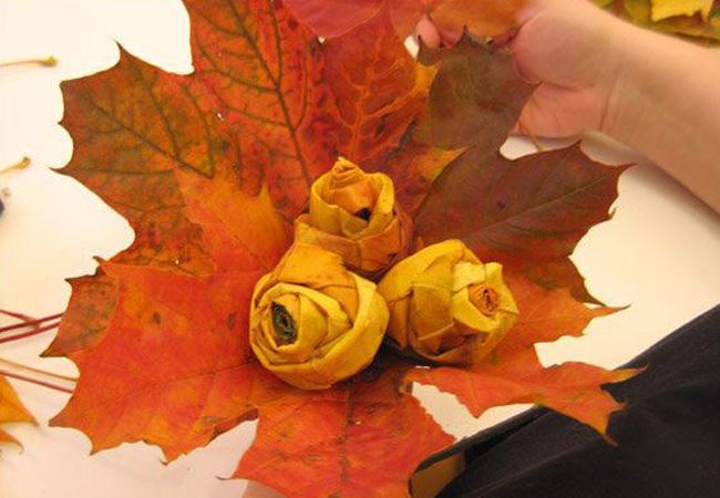 DIY: Leaf Rose Bouquet