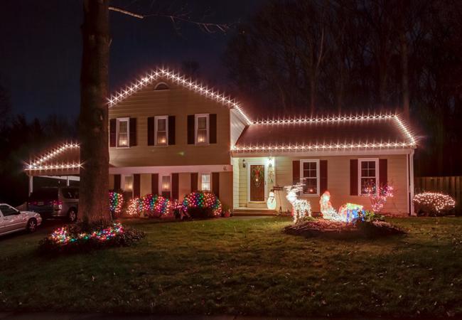 Business teacher Monica Bentley is this years Holiday Lights Contest winner. 