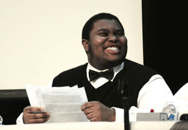 Alumnus Bryan Harrod competed on the winning team in last years Black History Bowl. 