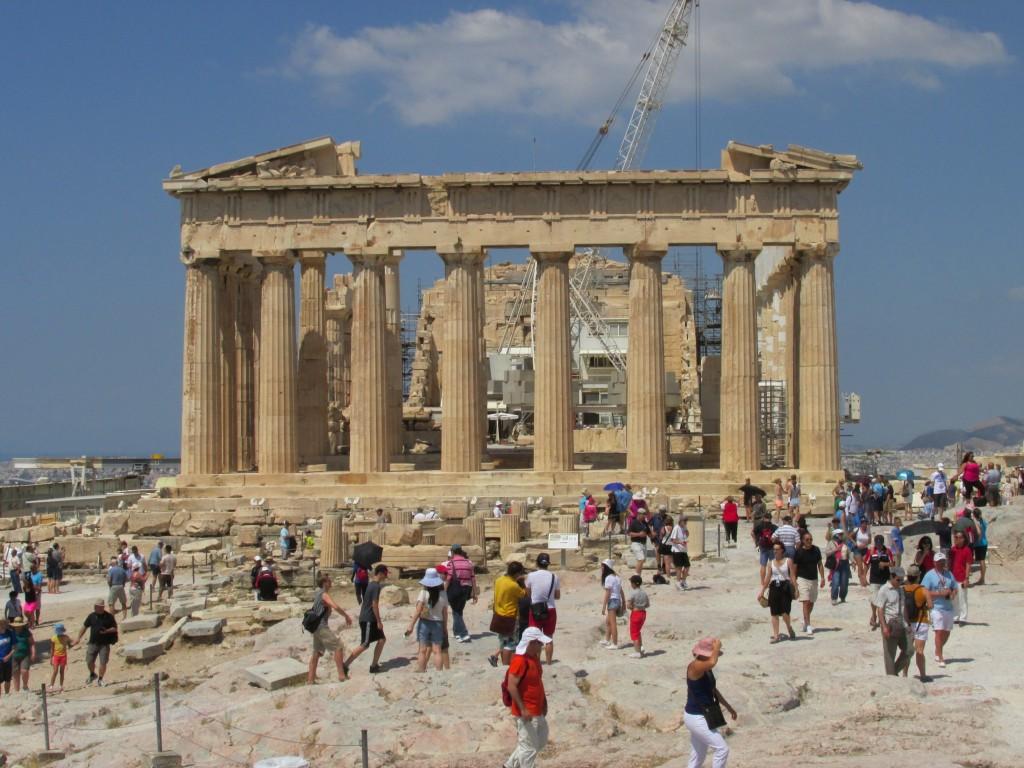 The Parthenon, on the Athenian Acropolis, Greece, was one of the most spectacular sights Lee Hayes saw during her two week cruise.