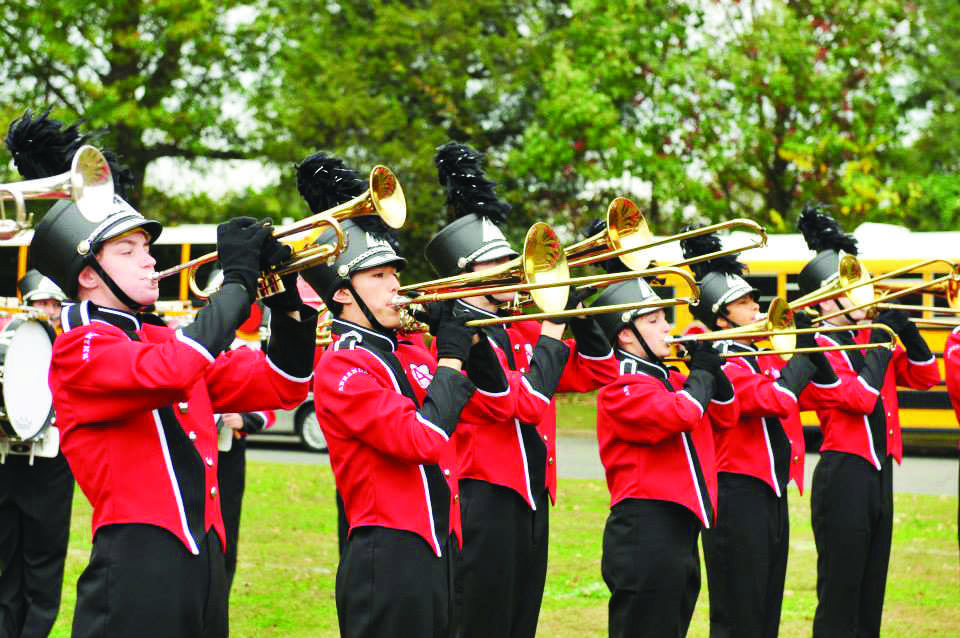 The band performs at a competition at Millbrook High School where they won Best Music.