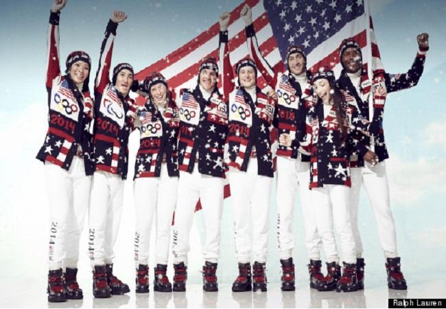 A mix of patriotism and holiday sweaters, 
uniforms for Team USA are designed by Ralph Lauren. 