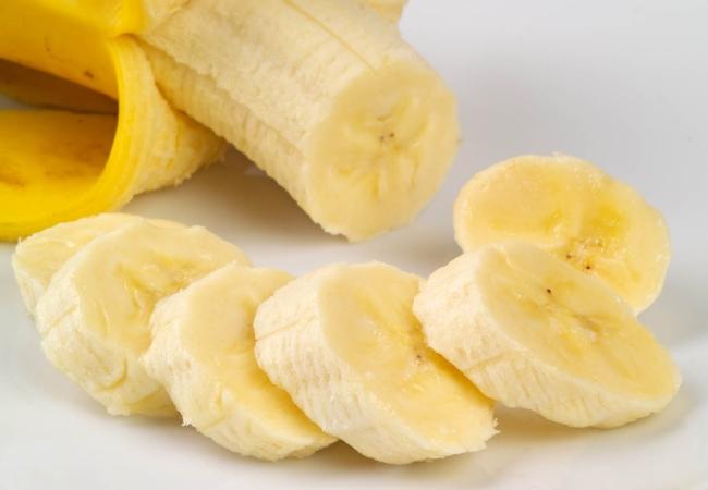 Banana used for the face mask.