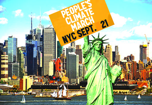 The Peoples Climate March will start at 11:30 in NYC on Sunday Sep 21. 