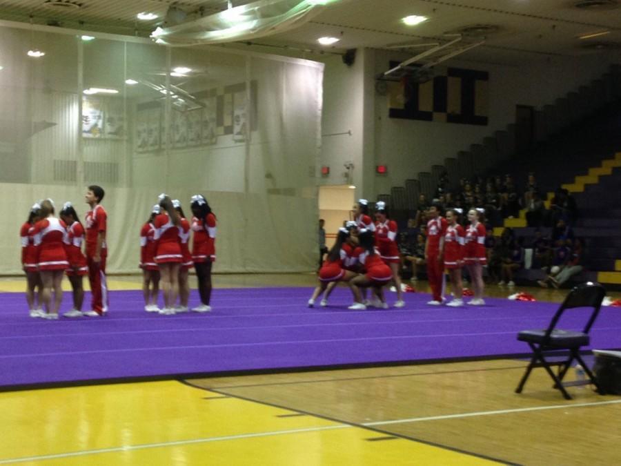 Varsity cheer qualifies for regionals