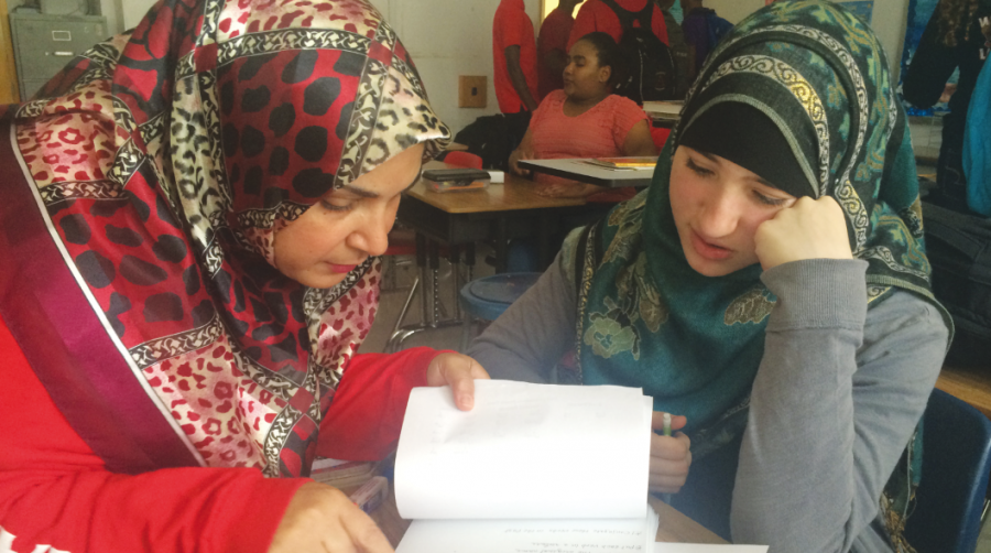 Arabic teacher Ola Layaly bonds with her students over shared traditions, religion and background. 