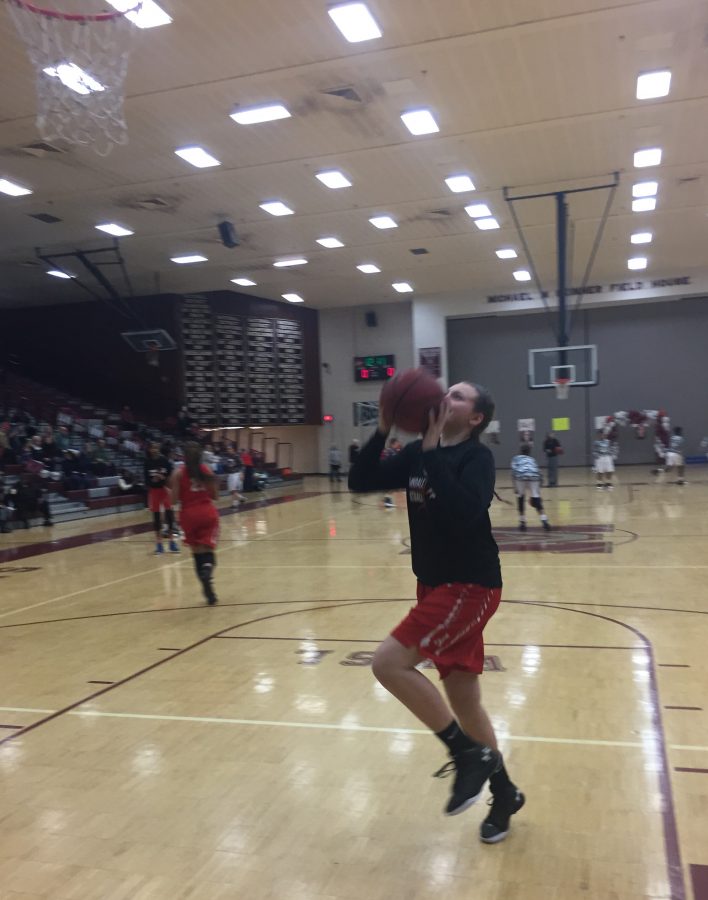 Junior Grace Hatch goes up for a layup before the game against the Majors on Feb. 10.