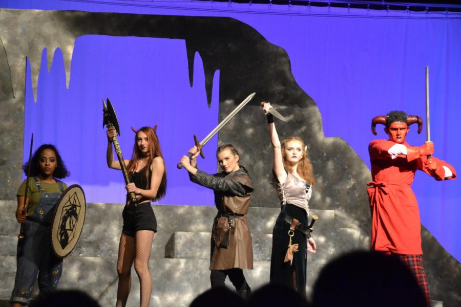 Agnes, Lileth, Tilly, Kaliope and Orcus - one fierce, monster killing party.