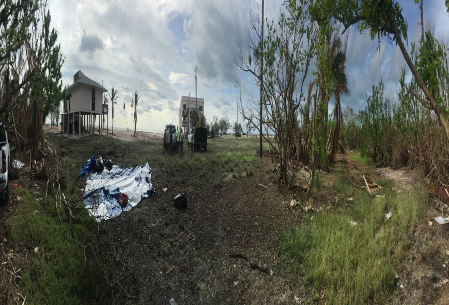 John Arnold’s  panoramic of the houses that have once been intact, now left in ruins. The volunteers who were with him are just left in shock from the chaos of Irma.