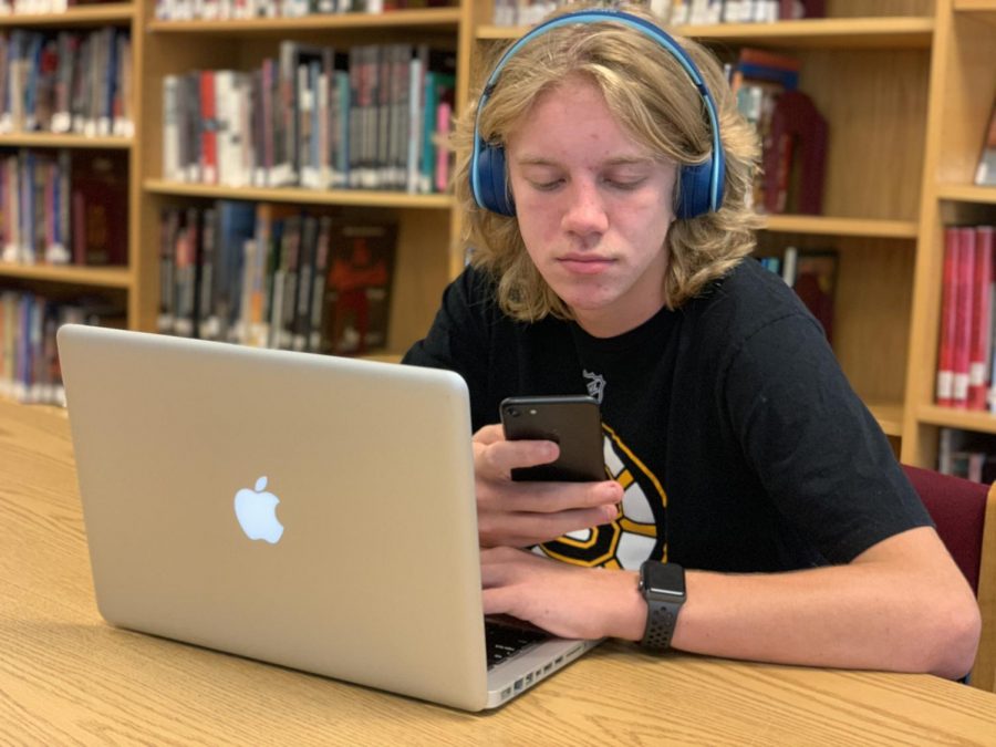 Senior Patrick Brown is an avid user of tech gadgets and is always one of the first students to pick up newly released devices such as phones, laptops and more. 