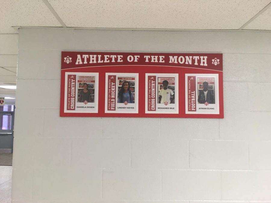 The Aug. and Sept. athletes of the month are freshman Daniela Dosen, junior Lindsey Keyes, junior Mohamed Bile, senior Ayman Elhag