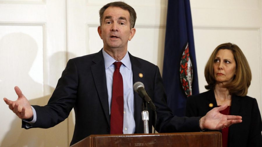 Calls+for+Northam+to+resign+have+increased+amid+the+release+of+a+yearbook+photo.+