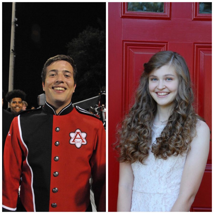 2020 National Merit Semifinalists Zak Belkhayat (left) and Susan Connell (right).