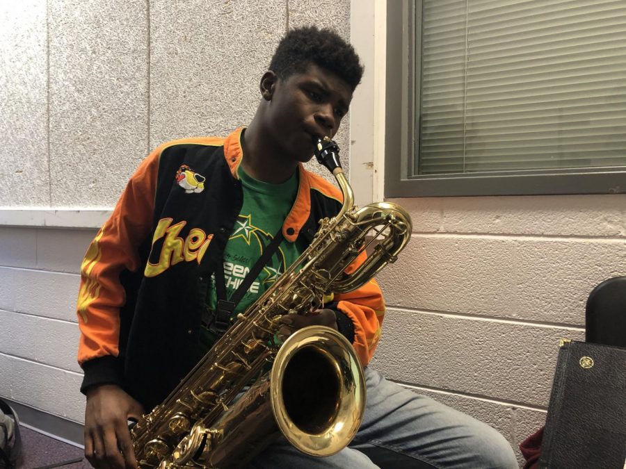 D’yontae Jackson, 10 Bari Saxophone:
“I am auditioning to become a better player. I want to get better at my instrument because after high school, I plan on becoming a professional saxophonist. I’ve never done the pit before, but I’ve heard from others that it is a good way to improve.”