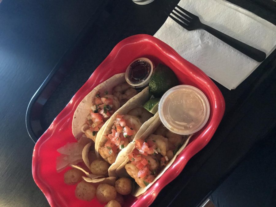 The shrimp tacos came with a variety of sides that were just as tasty.