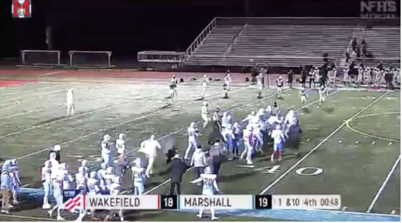 Wakefield athletes called slurs by Marshall during football game