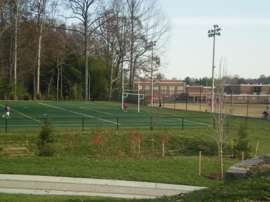 The Ossian Hall Park soccer field where the stabbing occured. 