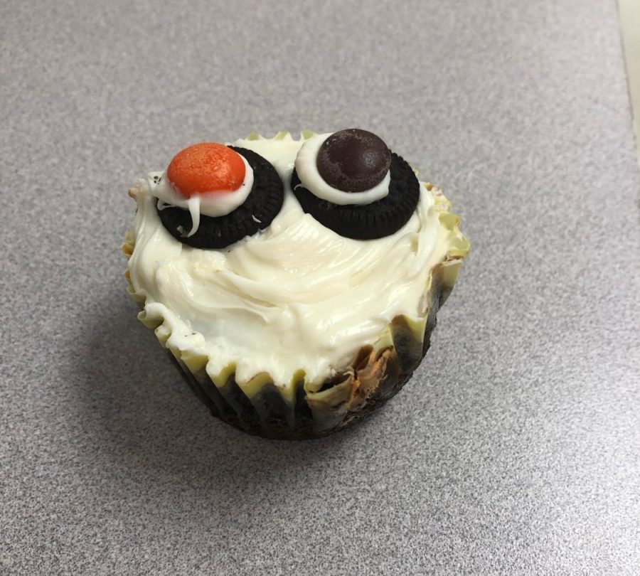 close up of cupcake