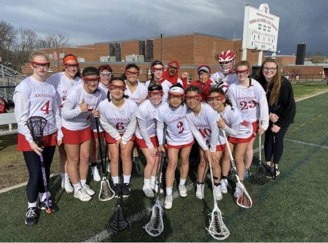 Atoms lacrosse team gets together poses for a picture during a tournament this season. 