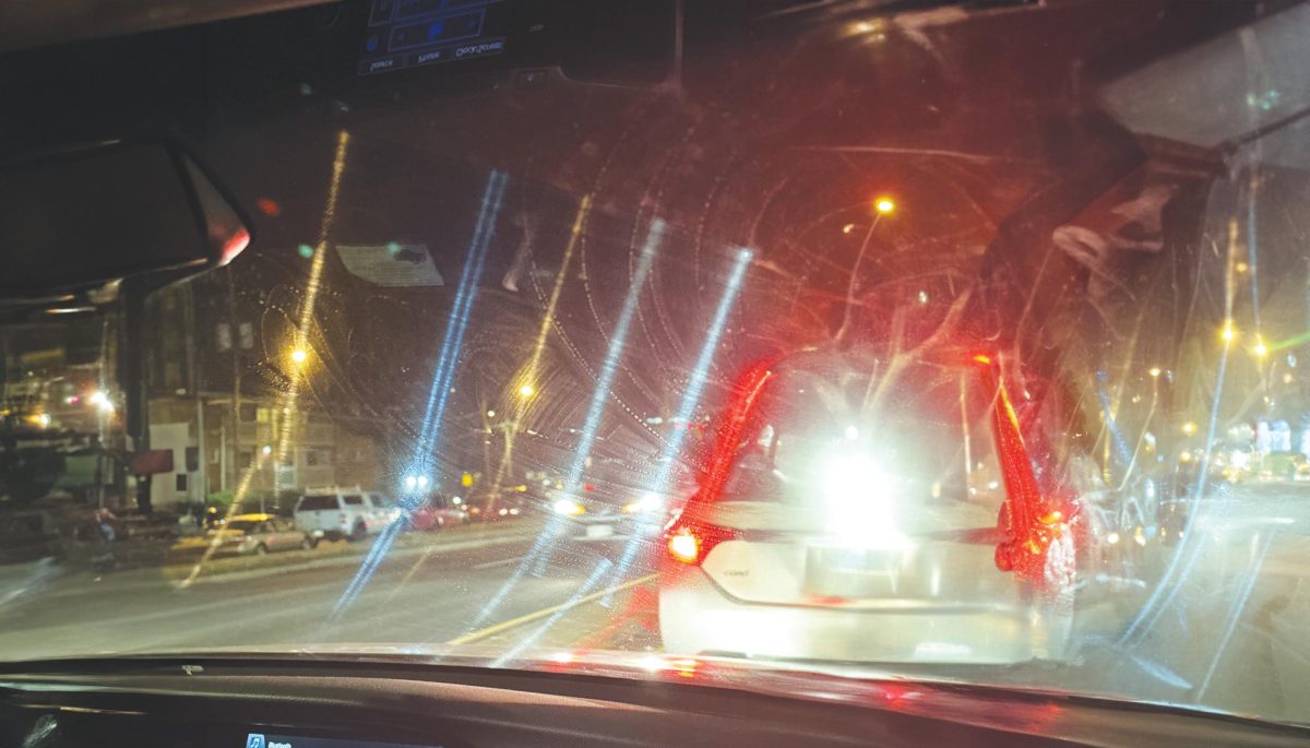 Streaky street lamps and stoplights can massively hinder ones vision and ability to drive